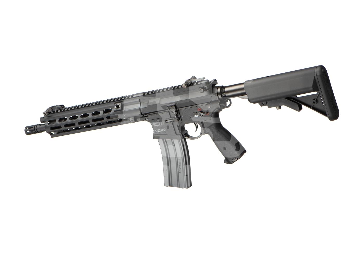 G&G CMF-16 E.T.U. S-AEG - ab 18 Jahren Airsoft-Gewehr mit verstellbarem Schaft und taktischem Handguard, seitliche Ansicht.