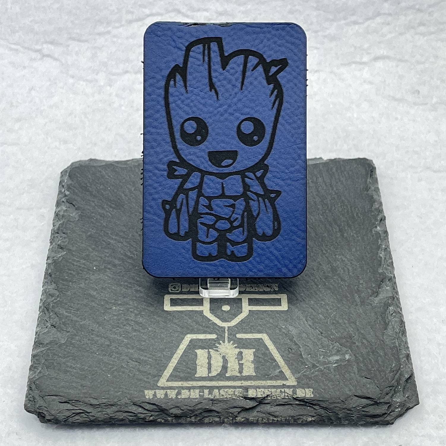 DH Laser Design Baby Grooth Lasercut Kunstleder Patch