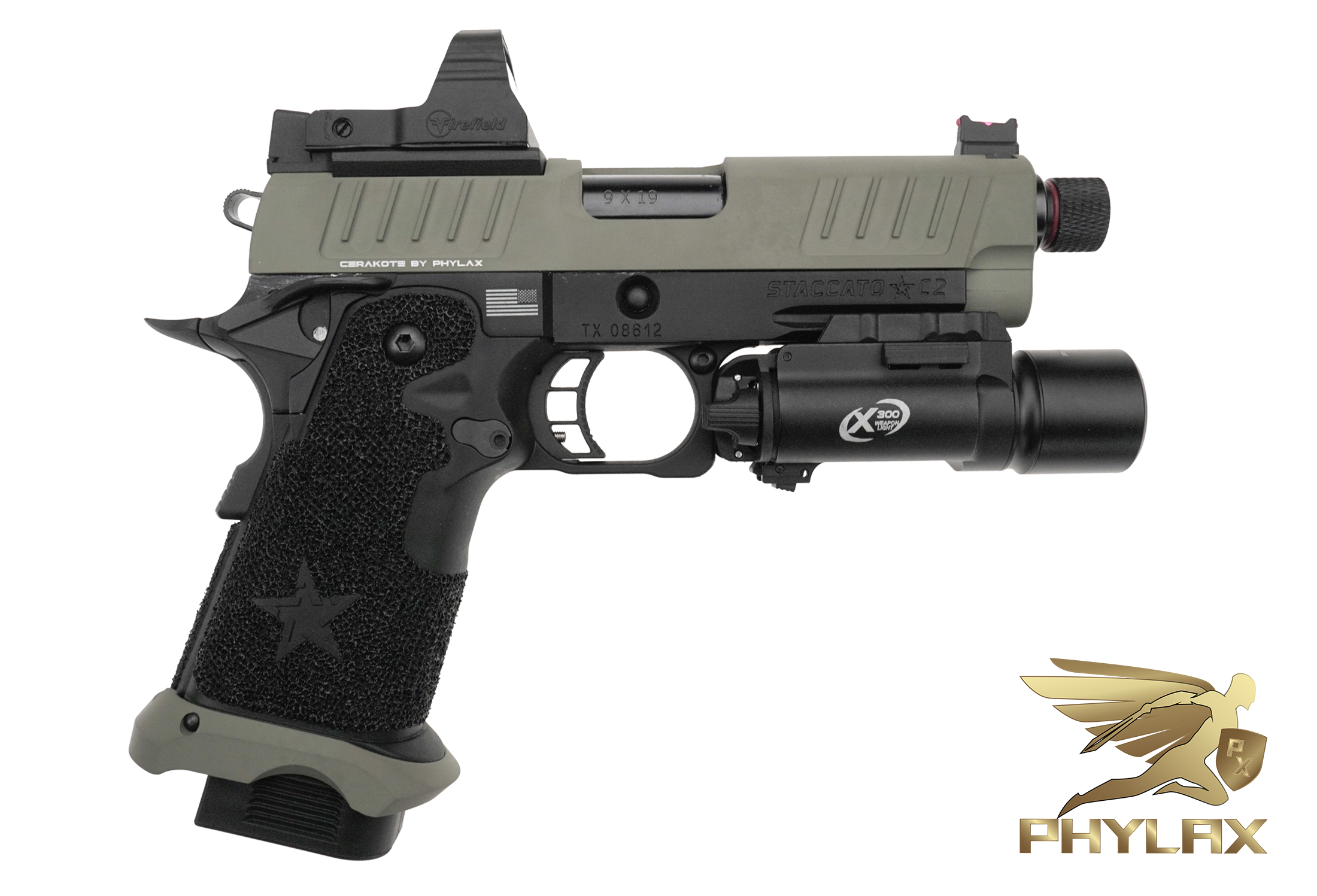 EMG Staccato 2011 C2 Upgrade S-GBB Cerakote Hazel Green - ab 18 Jahren