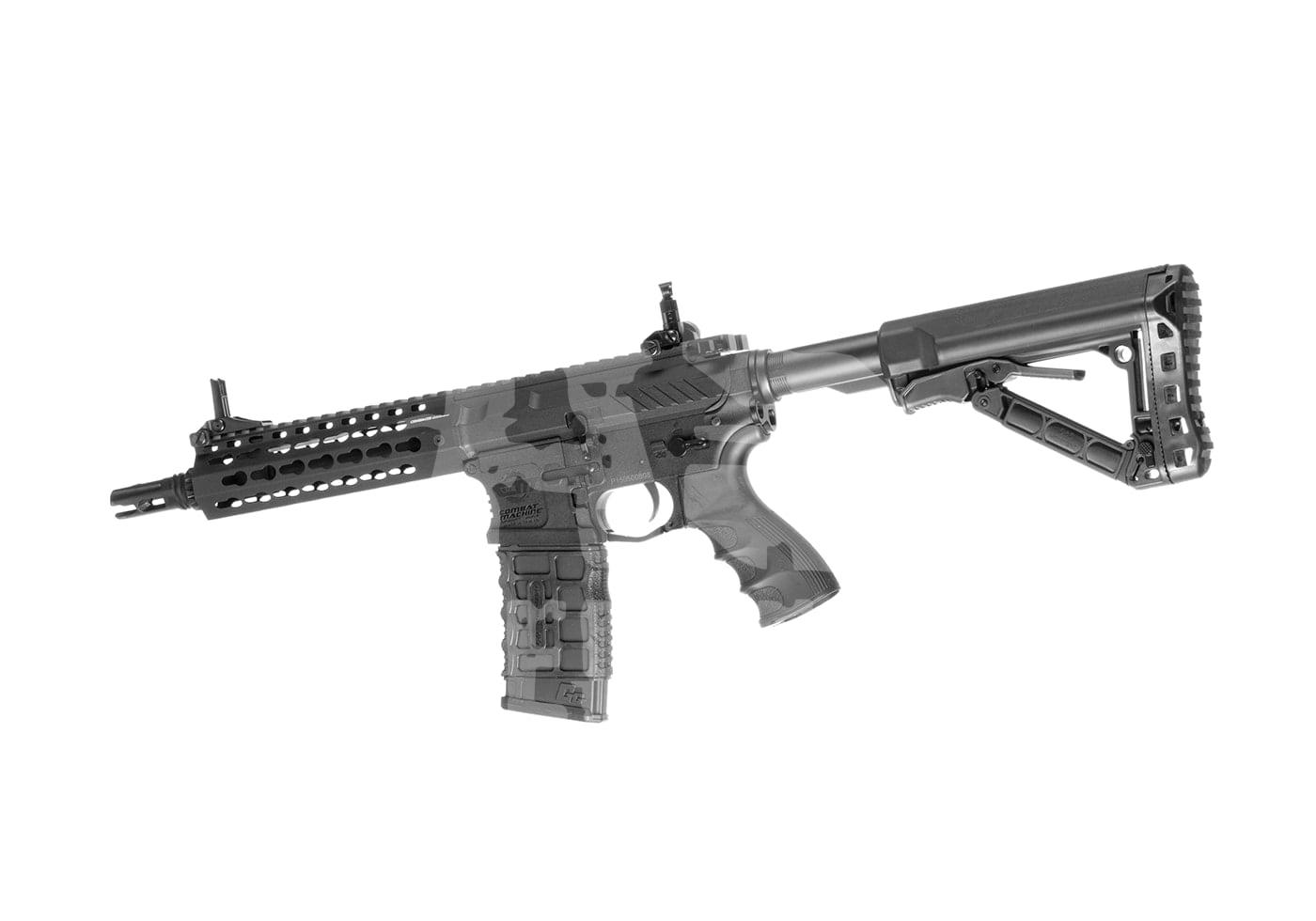 G&G CM16 E.T.U. SRS S-AEG - ab 18 Jahren Airsoft-Gewehr mit Tarnmuster, verstellbarem Schaft und taktischer Handguard.
