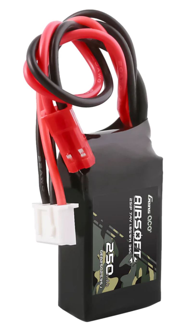 Gens ace 35C 250mAh 2S1P 7.4V Airsoft Gun Lipo Battery mit JST-SYP Plug
