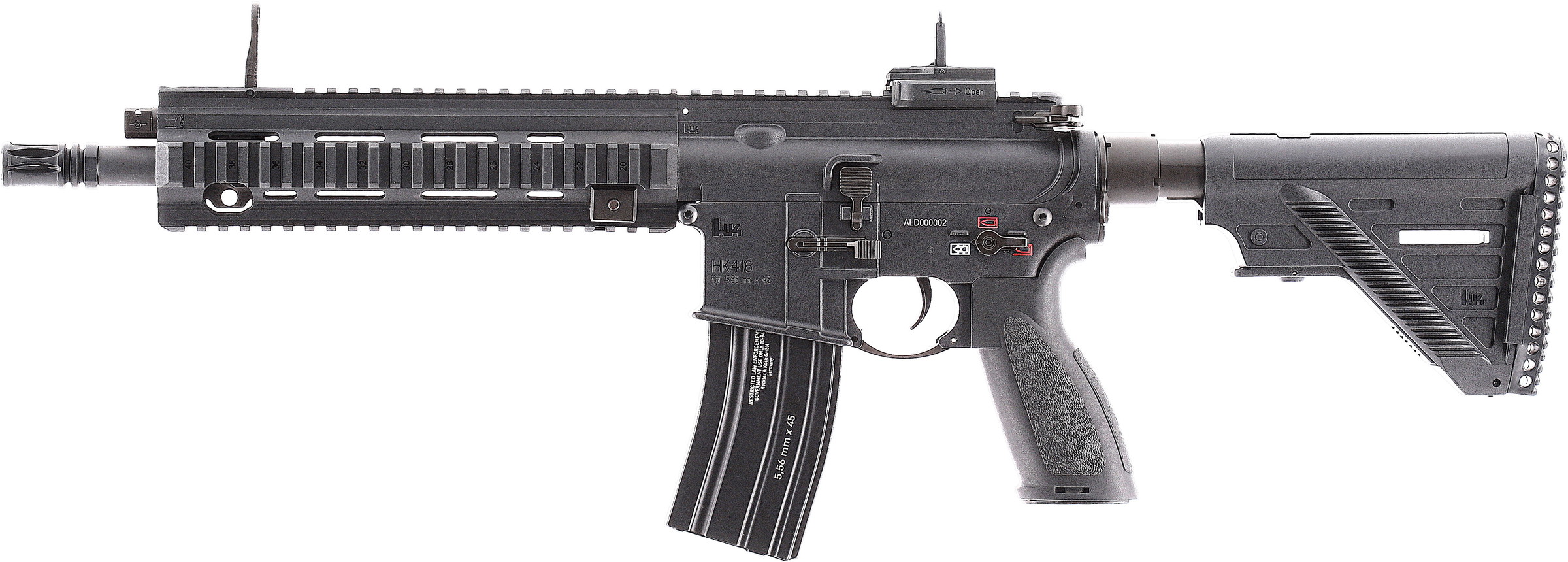 Umarex Heckler und Koch H&K 416 A5 Sportsline mit Tracer Schwarz - S-AEG - ab 18 Jahren