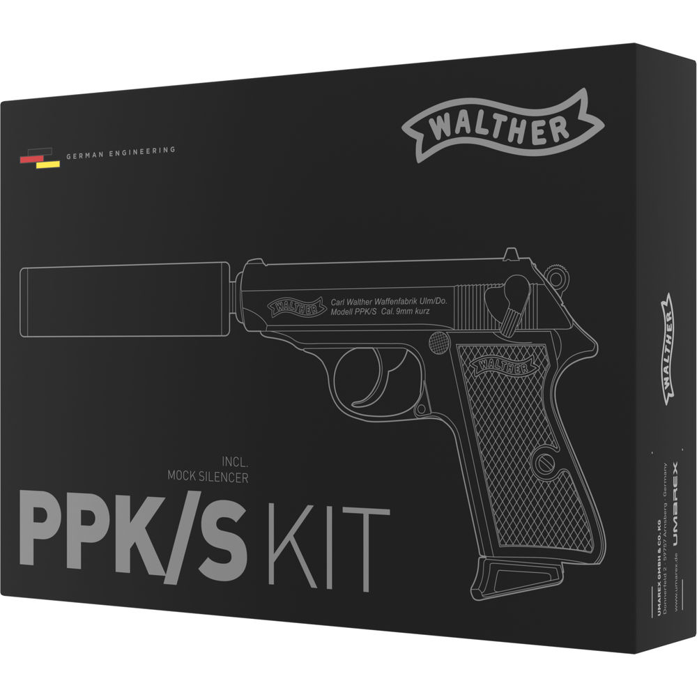Walther PPK/S GBB Kit schwarz - ab 18 Jahren