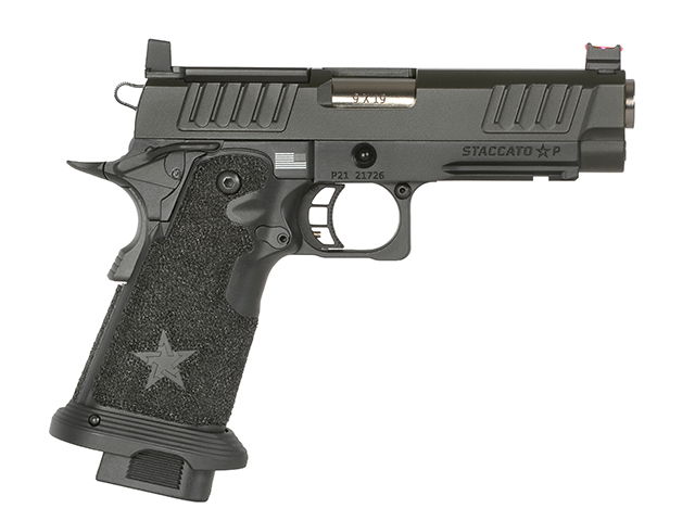 Airsoft-Pistole, schwarz, kompakter Lauf, ergonomischer Griff, sichtbare Zielvorrichtung, realistisches Design.