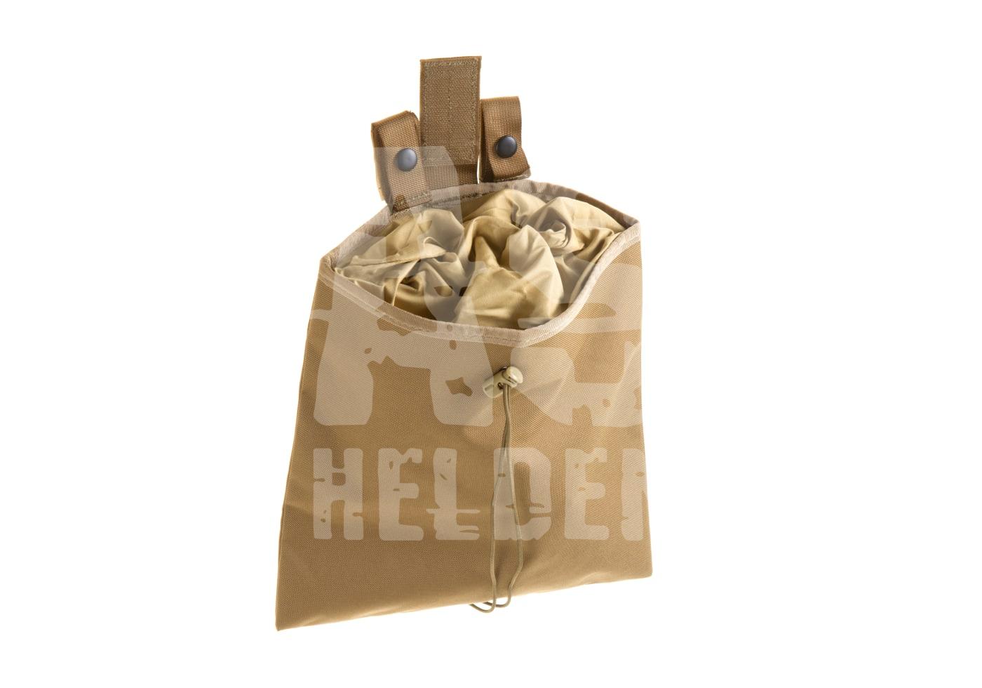 Dump-Pouch in Coyote-Braun, mit Kordelzug, ideal für Airsoft-Zubehör.