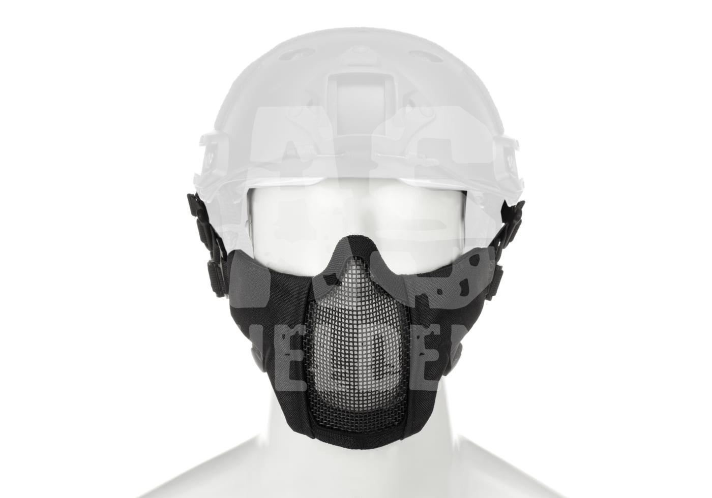 Mk.II Steel Half Face Mask FAST Version Airsoft-Gesichtsmaske mit Gitterschutz und Helm, ideal für Schutz und Komfort im Spiel.