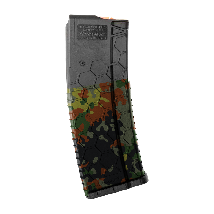GunsWrap AR15 / M4 Rifle Magazin Skins Airsoft-Magazin in Hexmuster-Design mit Tarnmuster, für realistisches Spielen und taktische Ausrüstung.
