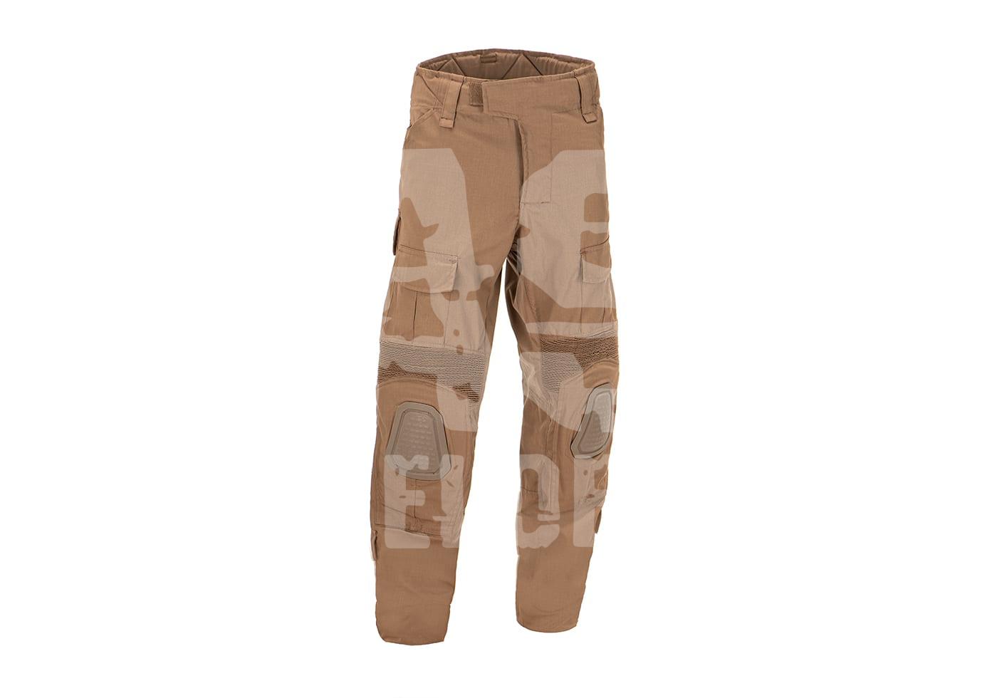 Taktische Cargohose in Wüstencamouflage mit Kniepolstern für Airsoft.