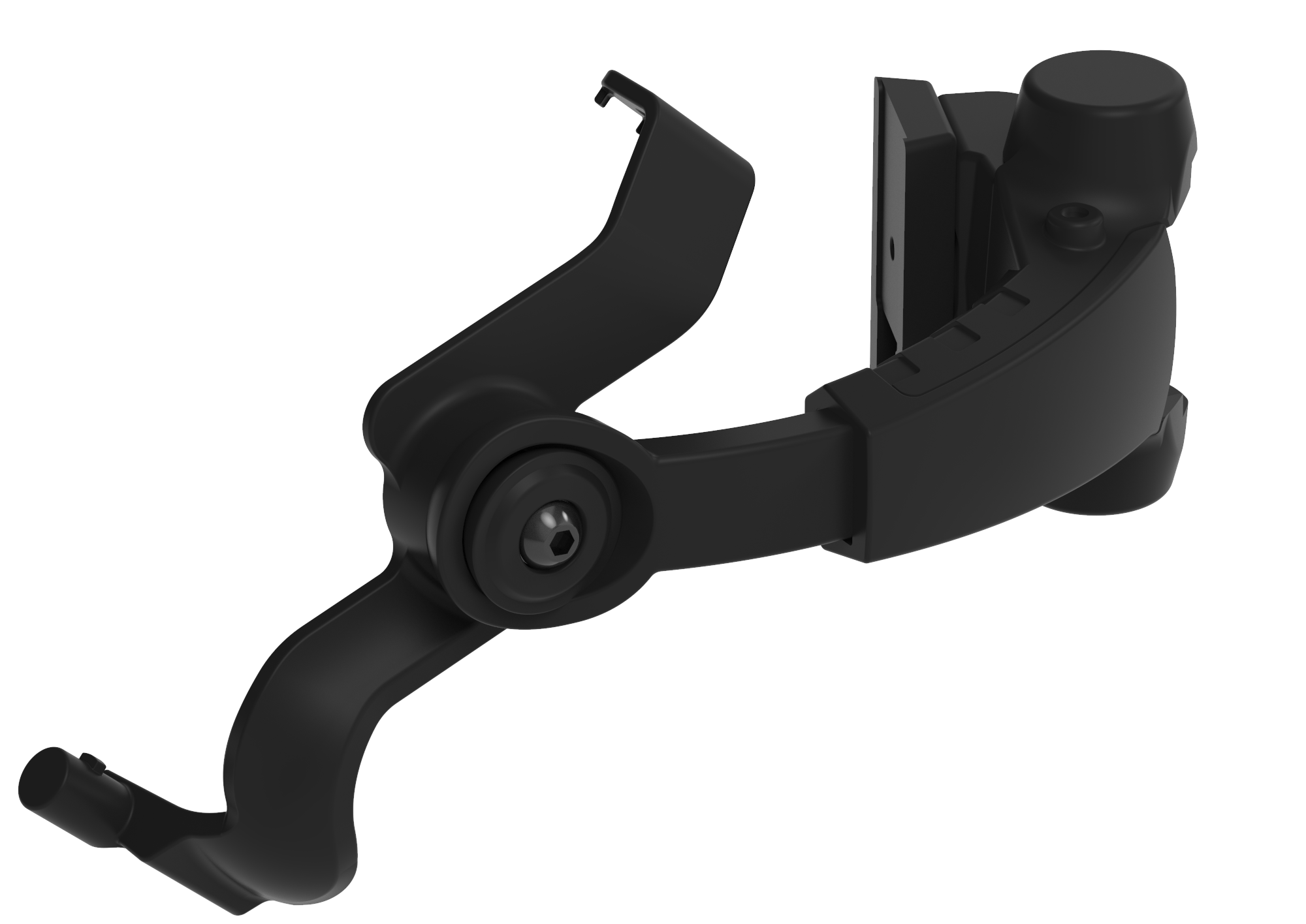 Schwarz taktische Halterung für Visier oder Lampe, passend für Airsoft-Ausrüstung.