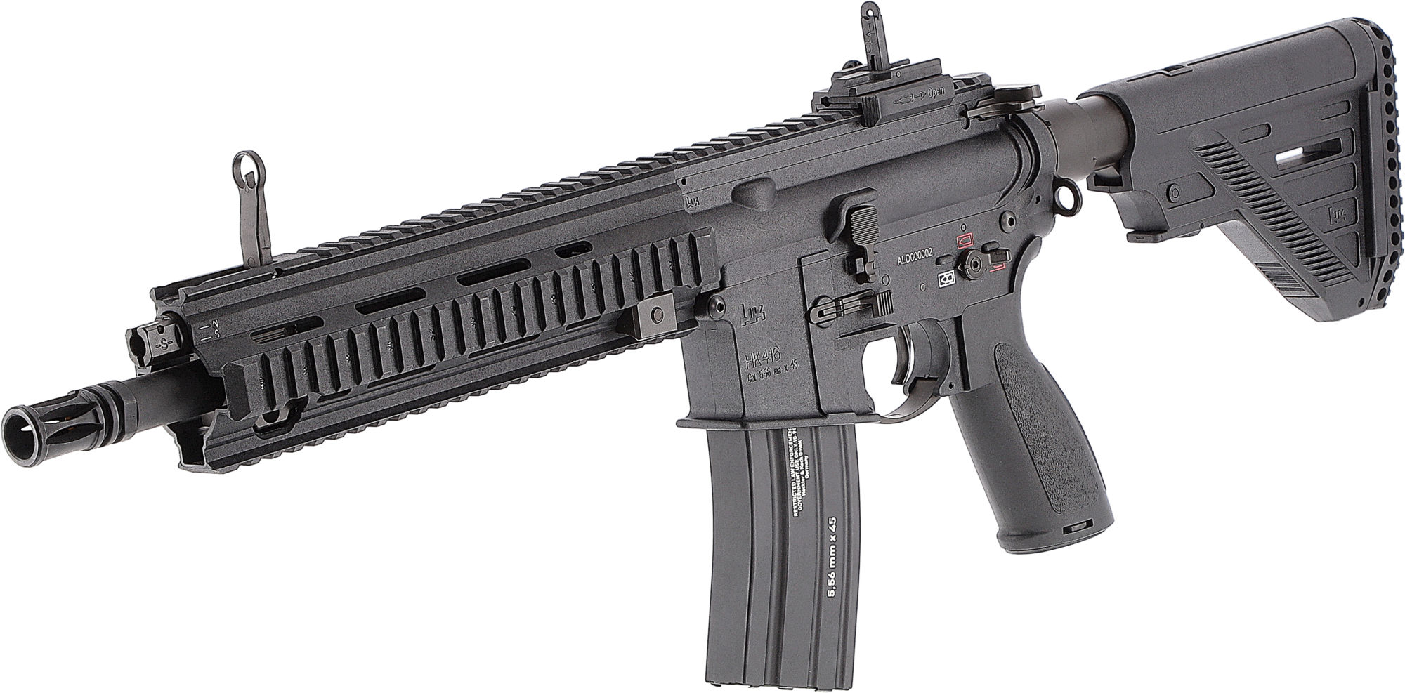 Umarex Heckler und Koch H&K 416 A5 Sportsline mit Tracer Schwarz - S-AEG - ab 18 Jahren