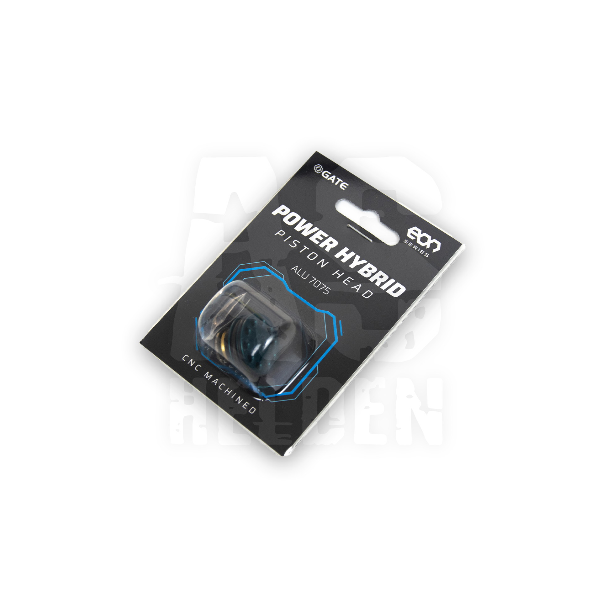GATE Power Hybrid Kolbenkopf in Verpackung, CNC-gefertigt, für Airsoft, aus Aluminium ALU7075.
