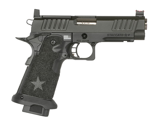 Airsoft-Pistole, schwarz, kompakter Lauf, ergonomischer Griff, sichtbare Zielvorrichtung, realistisches Design.