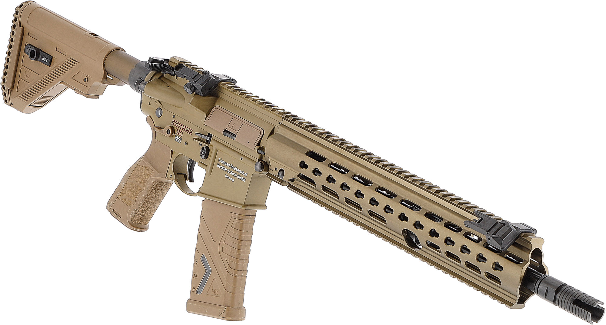 Umarex Heckler & Koch G95K S-AEG + Gratis Phylax Waffenkoffer 100cm Wave Foam, RAL8000  - ab 18 Jahren