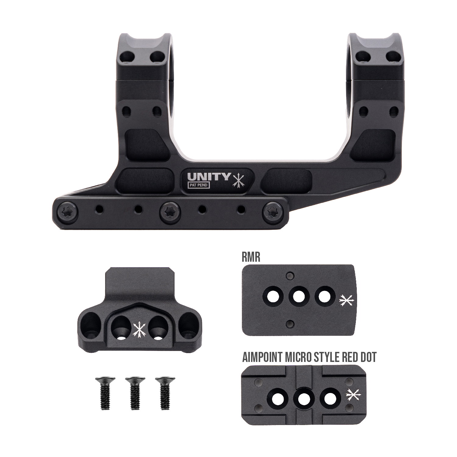 PTS Unity Tactical FAST LPVO Scope Mount 30mm schwarz