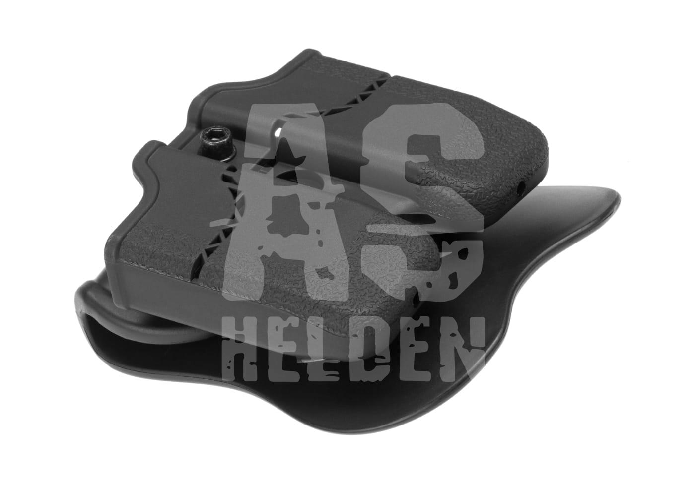 Double Mag Pouch für M1911 / P220 Schwarzes doppeltes Magazinholster aus Polymer, ideal für Airsoft.