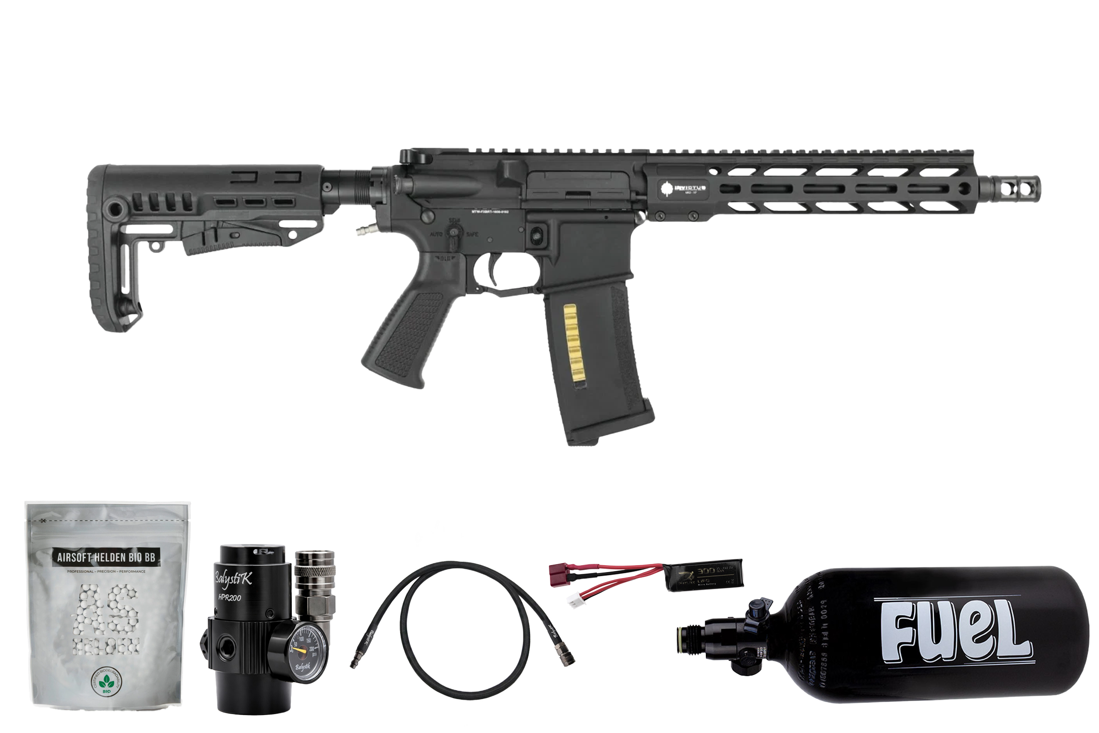 Big Set M Wolverine Airsoft MTW Forged Tactical Series XBR 10" S-HPA - ab 18 Jahren