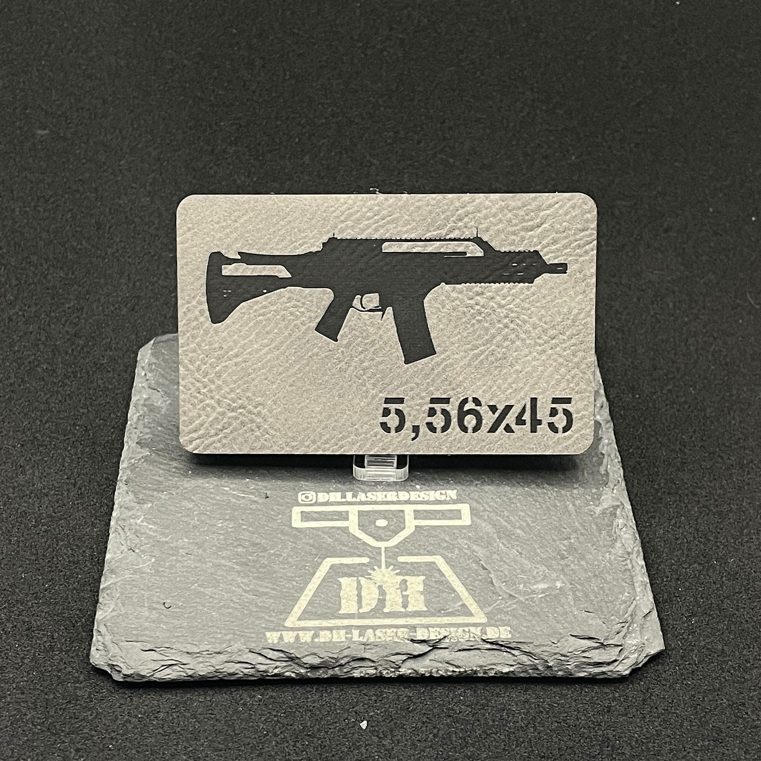 DH Laser Design Silhouetten & Kaliber Lasercut Kunstleder Patch