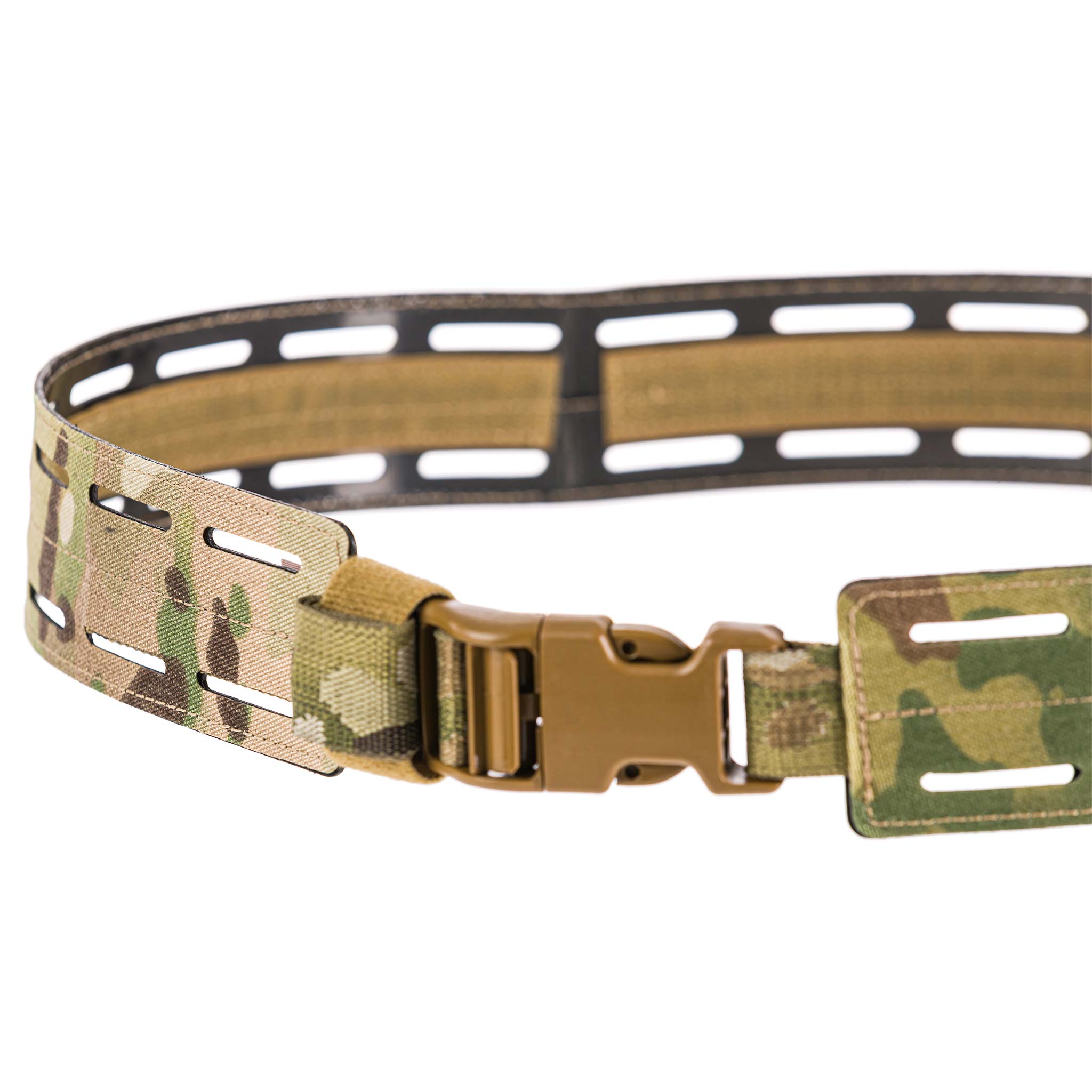 Lindnerhof Gürtel LT561 Taktischer Camo-Gürtel mit Steckverschluss und Gurtband, ideal für Airsoft-Ausrüstung.