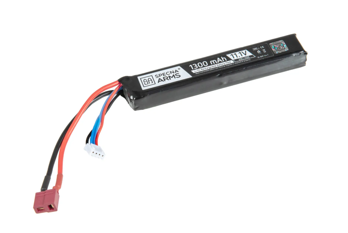 Specna Arms  LiPo 11,1V 1300mAh 20/40C Stick Type T-Plug