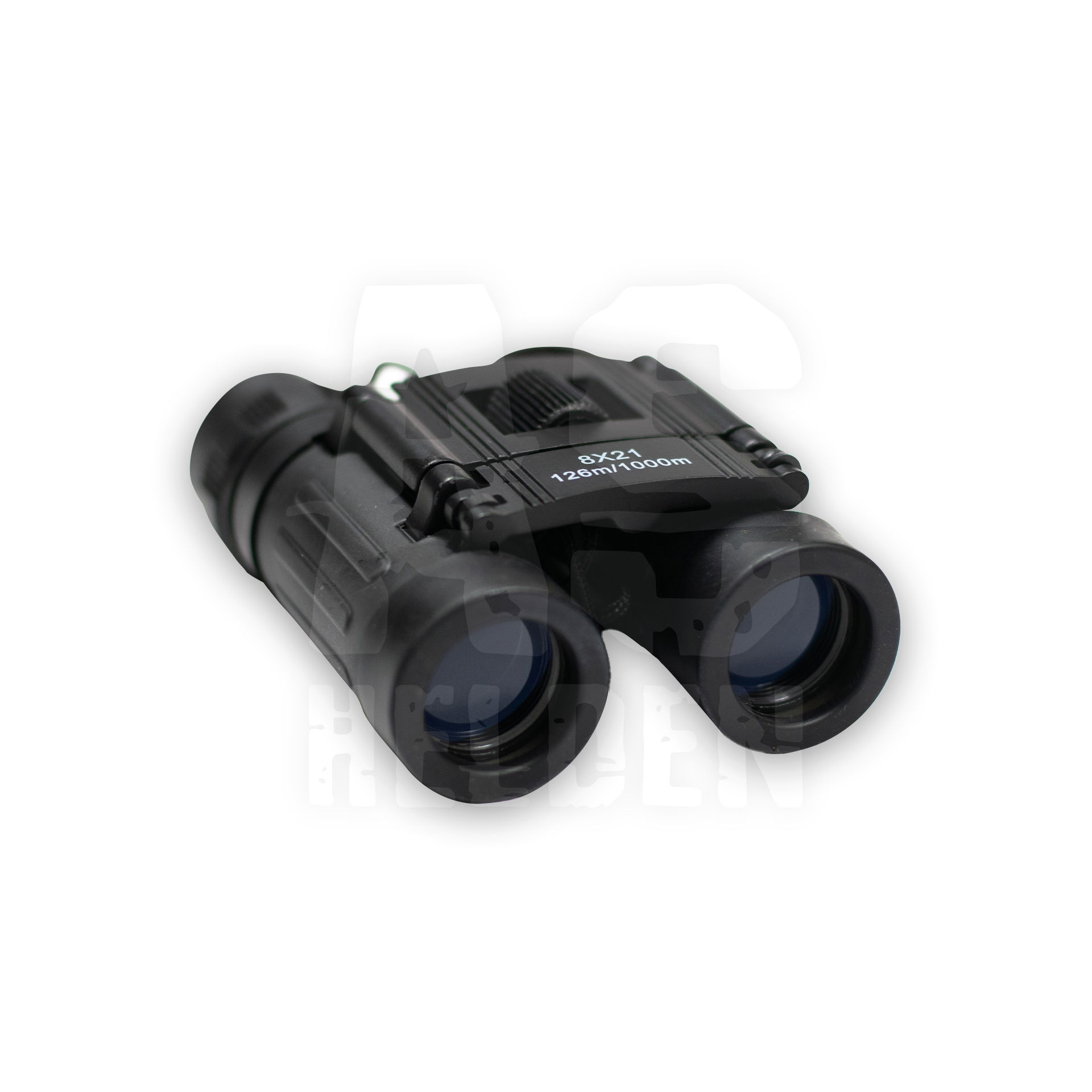 Kompaktes Fernglas 8x21, schwarz, geeignet für Airsoft-Spiele, Reichweite 126m/1000m.