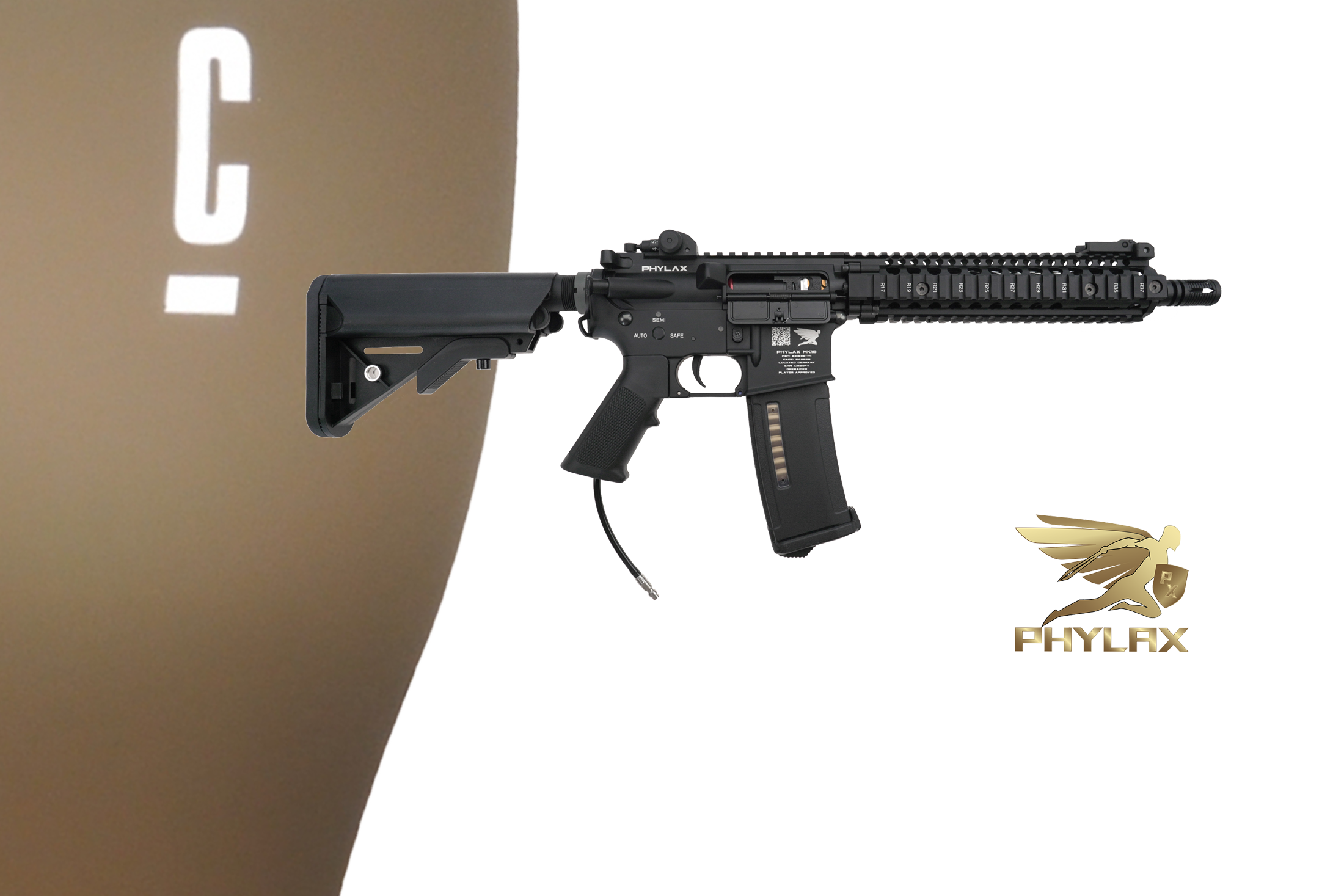 Phylax HPO MK18 Black Wolverine Inferno with Titan II x Cerakote Glock FDE - ab 18 Jahren