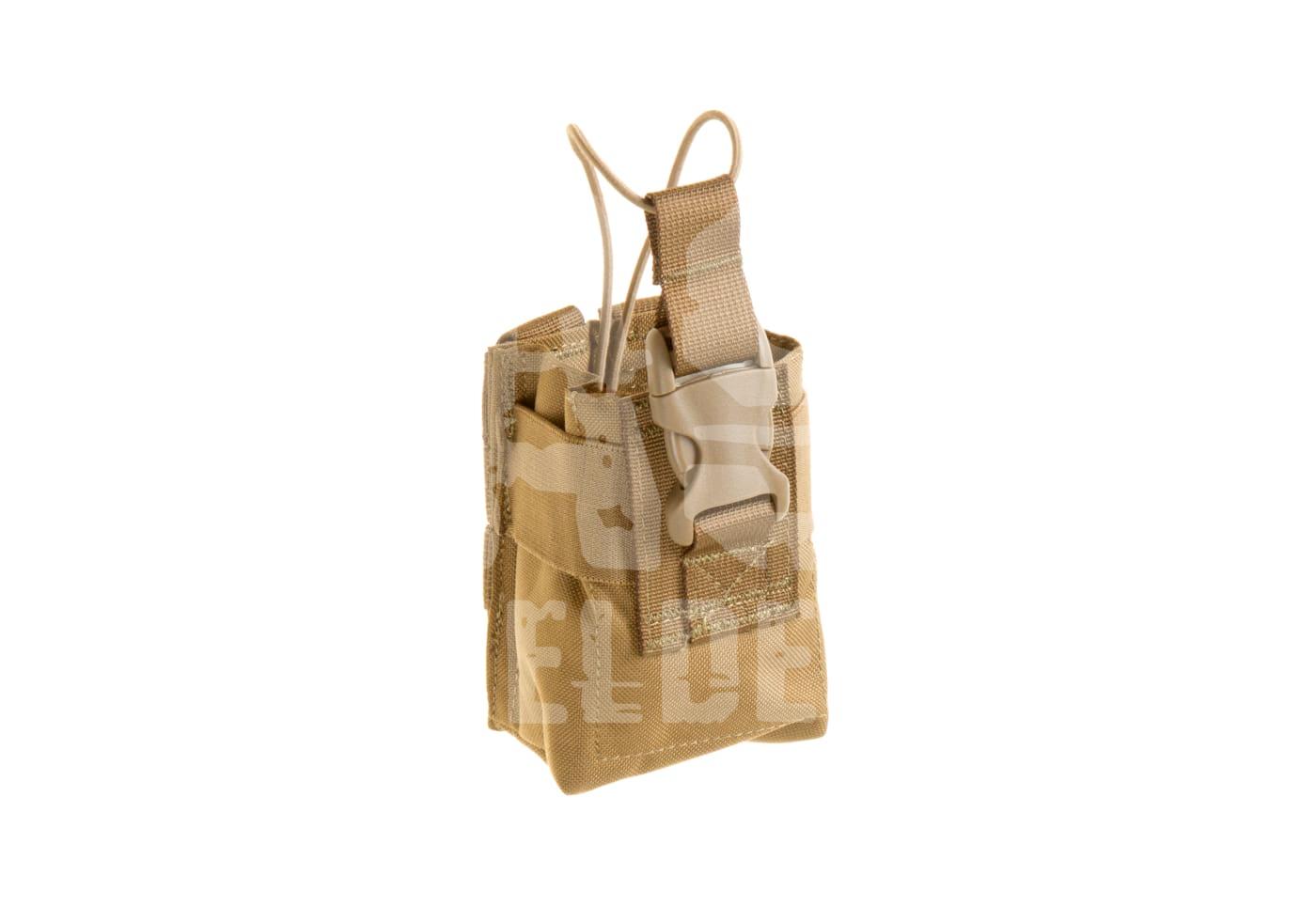 Taktische Magazintasche in Multicam, geeignet für Airsoft-Ausrüstung. Robustes Design mit verstellbarem Verschluss.
