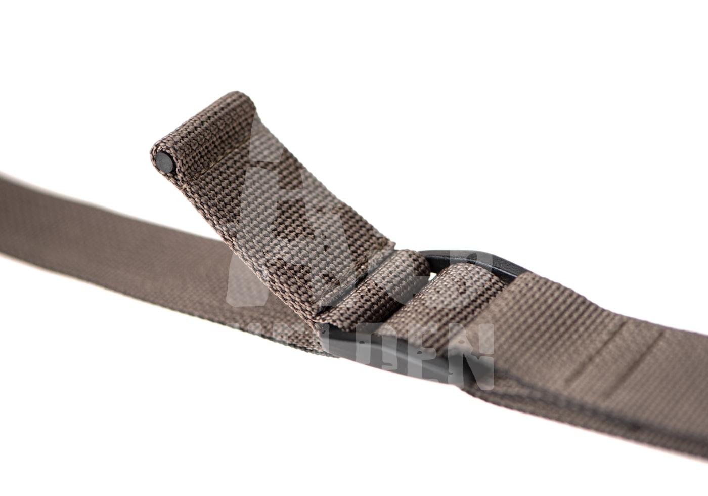Brauner Nylon-Gurt mit Schnalle, verstärkt, für Airsoft-Ausrüstung.