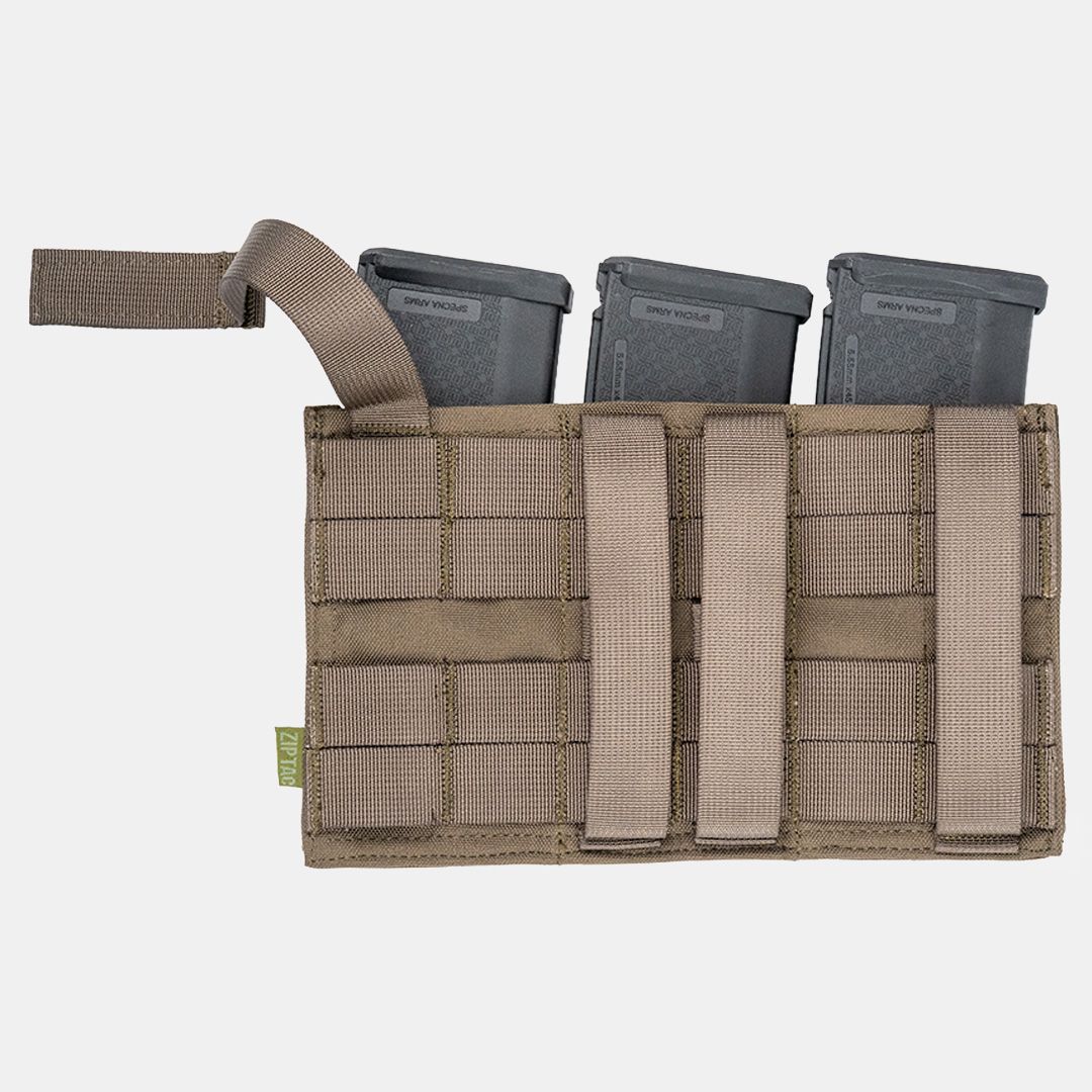 Zip Tac M4 Triple Mag Pouch ranger green