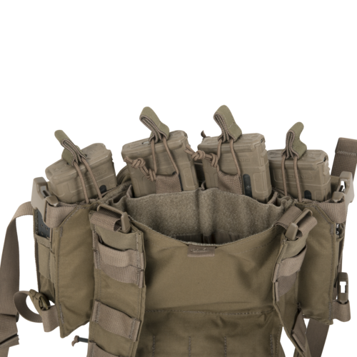Training Mini Rig (TMR)® - Coyote Taktische Weste in Coyote mit fünf Magazintaschen, robust und ideal für Airsoft-Einsätze.