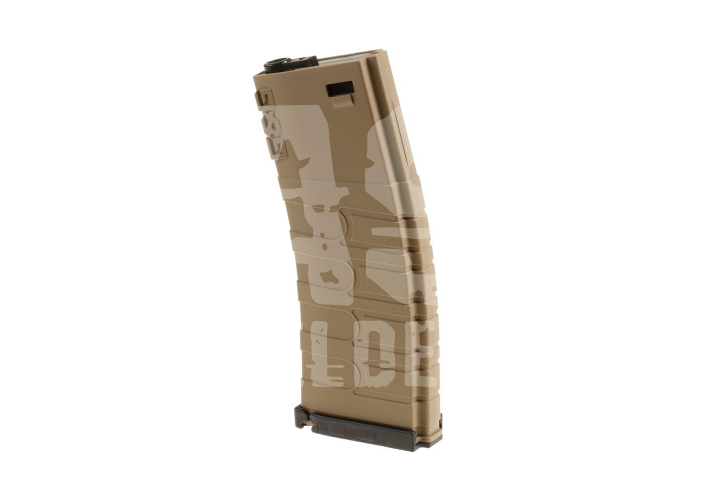 G&G Magazin M4 Midcap 120rds Tan Airsoft-Magazin mit leichter Krümmung, für automatische Gewehre geeignet.