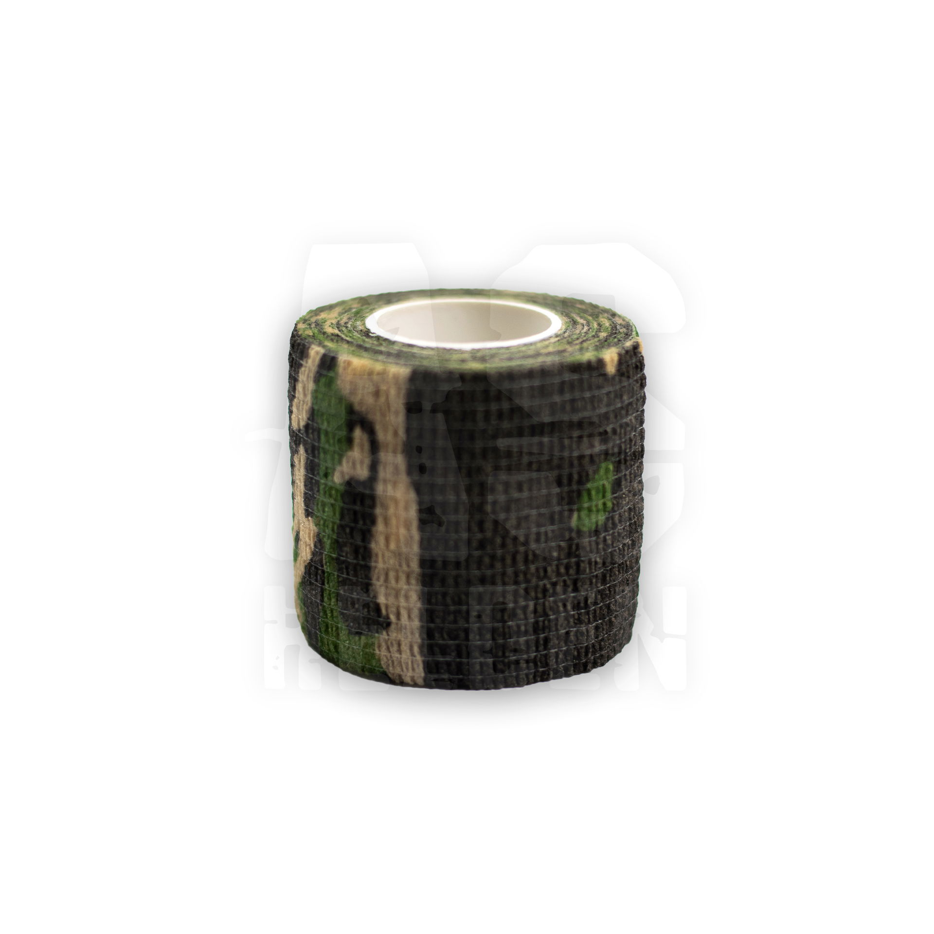 Tarnbandrolle in Waldtarnmuster, ideal für Airsoft-Ausrüstung zum Tarnen und Schutz.