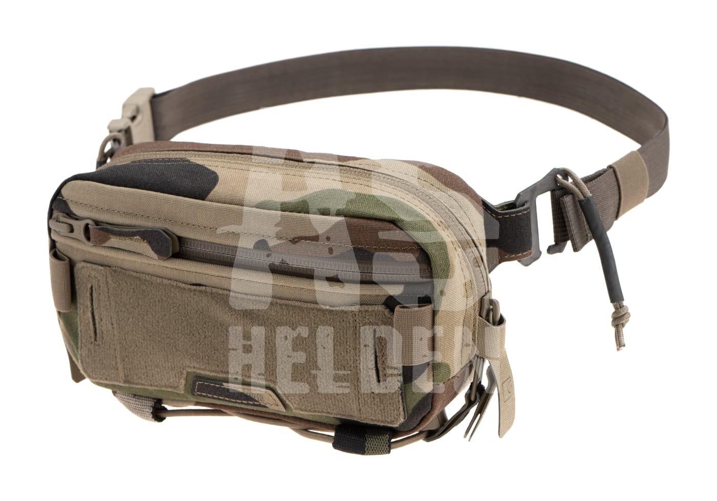 Taktische Gürteltasche in Tarnmuster, ideal für Airsoft-Ausrüstung.