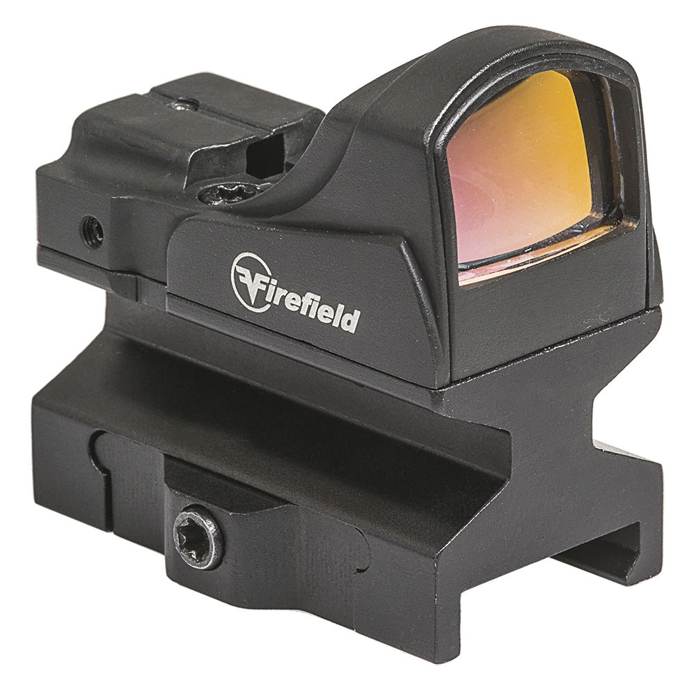 Firefield Reflexvisier für Airsoft, schwarz, kompaktes Design, mit Montageschiene.