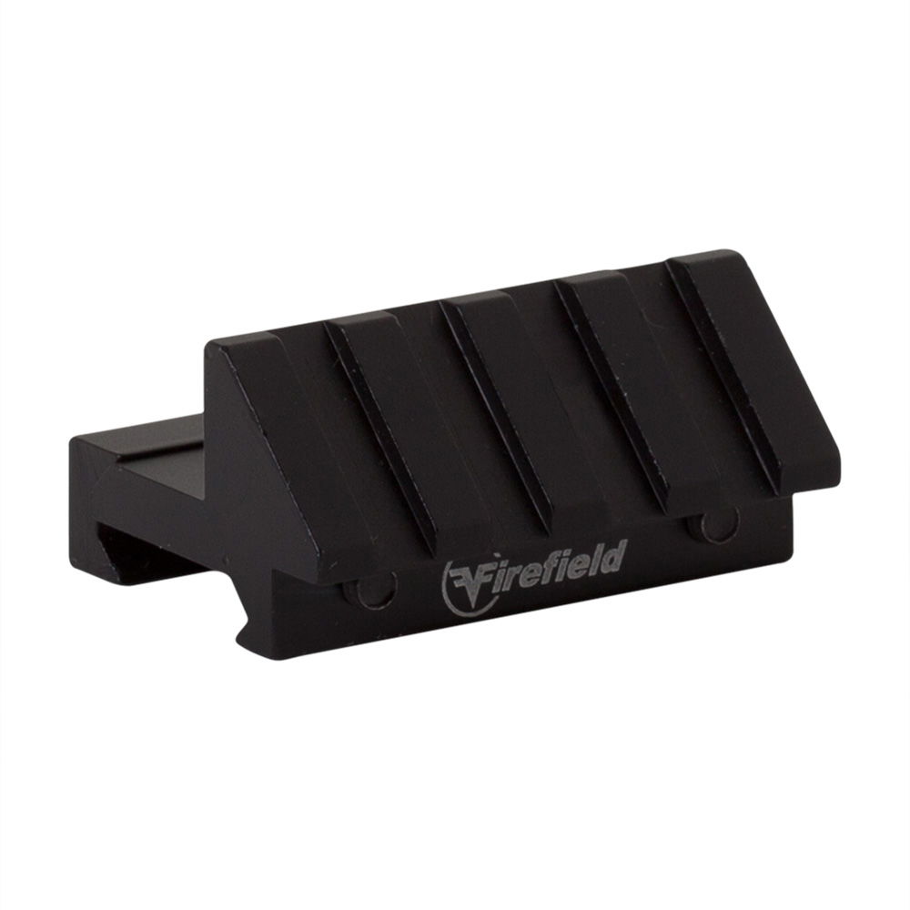Firefield Picatinny Rail Riser für Airsoft-Zubehör, schwarz.