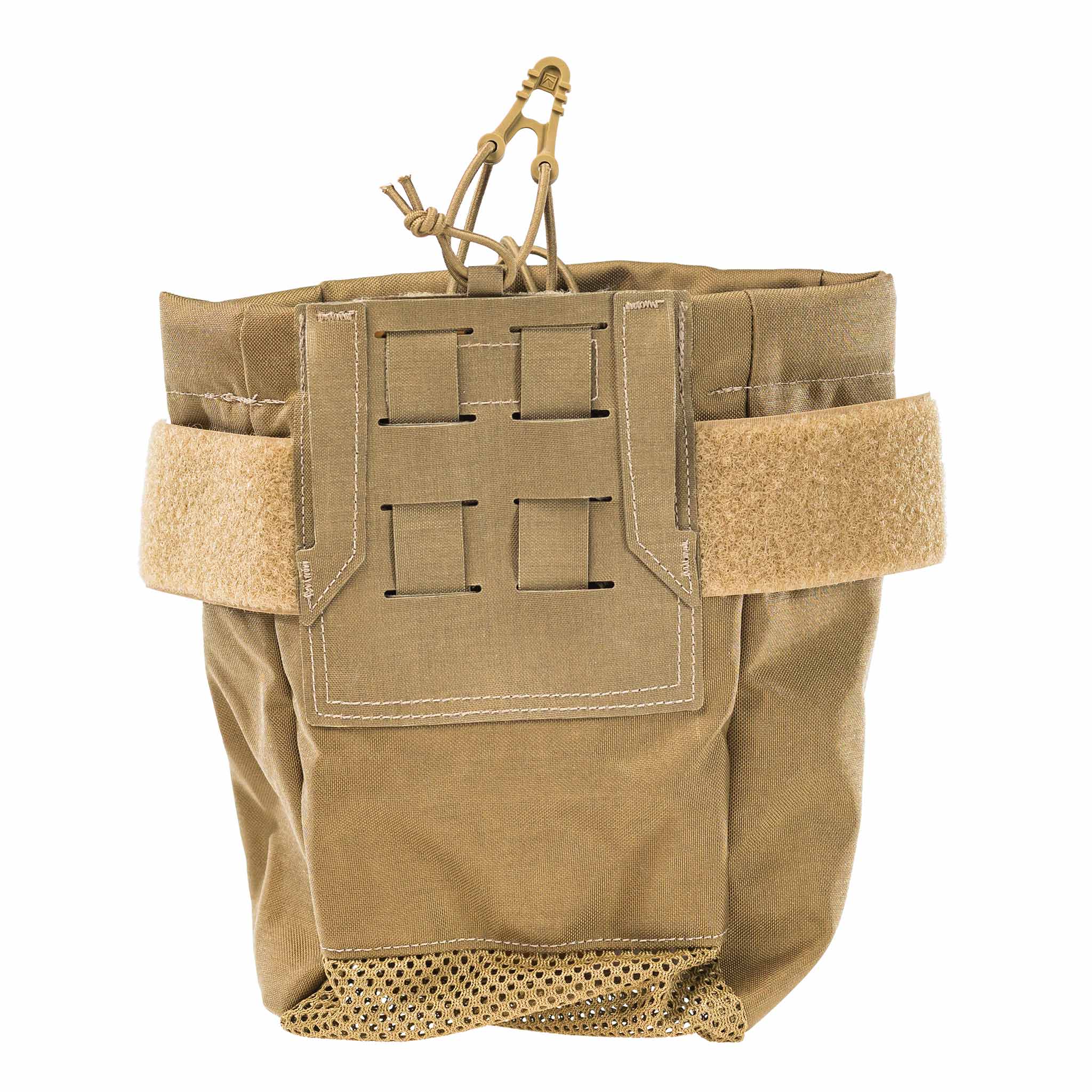Kokarde Aufrüstset in Beige, mit elastischem Kordelzug und Molle-Beschlägen, ideal für Airsoft.