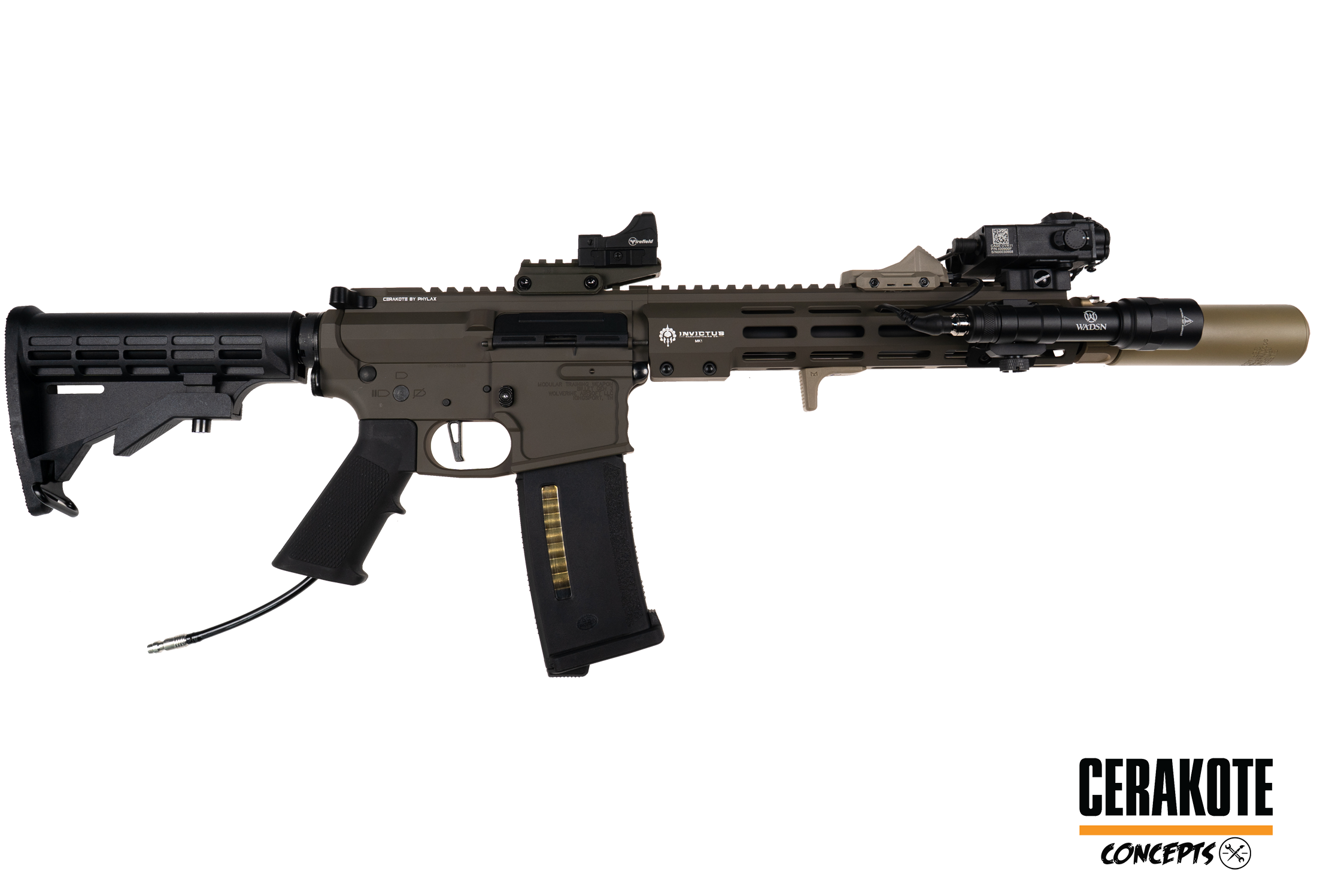 One of One Wolverine Airsoft MTW Billet Tactical 10" Cerakote Patriot Brown - ab 18 Jahren