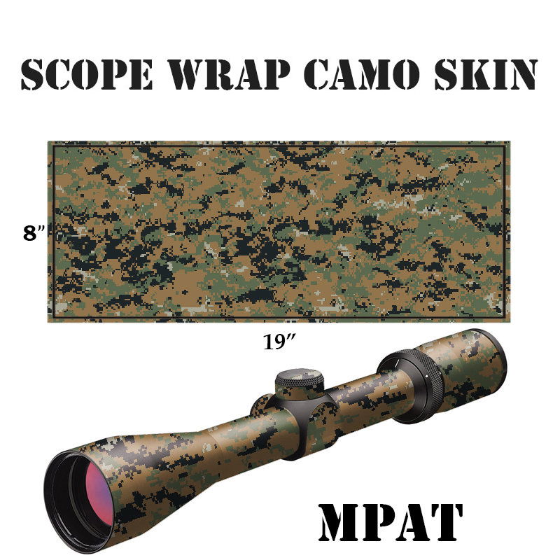 Camo-Skin-Beschichtung für Zielfernrohre in MPAT-Muster, Maße: 8x19 Zoll. Ideal für Airsoft-Scopes.