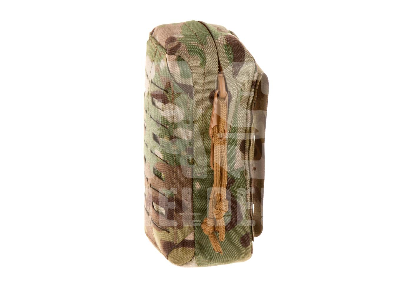 Tarnfarbene Molle-Tasche mit Reißverschluss, geeignet für taktische Ausrüstung.