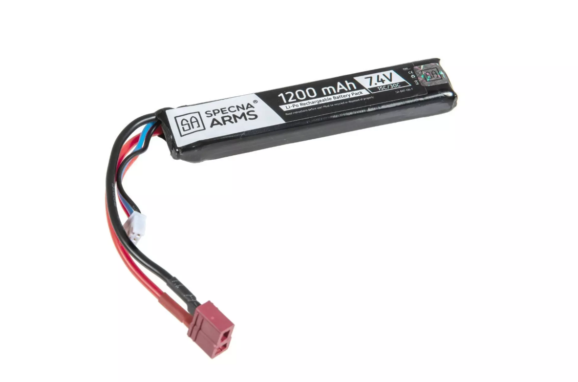 Specna Arms LiPo 7,4V 1200mAh 15/30C Stick Type T-Plug