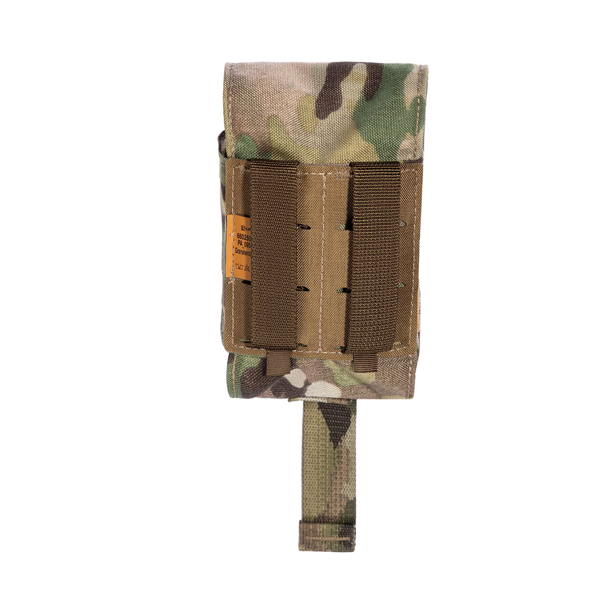 Airsoft MOLLE-Tasche in Multicam-Design, ideal zur sicheren Befestigung von Magazinen.