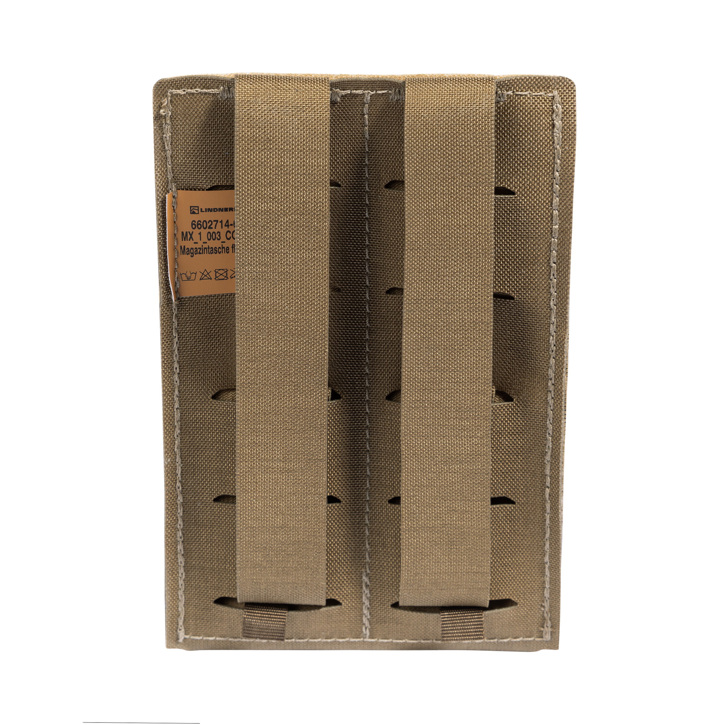 Khaki Magazintasche mit MOLLE-Befestigungsschlaufen, für Airsoft-Zubehör.