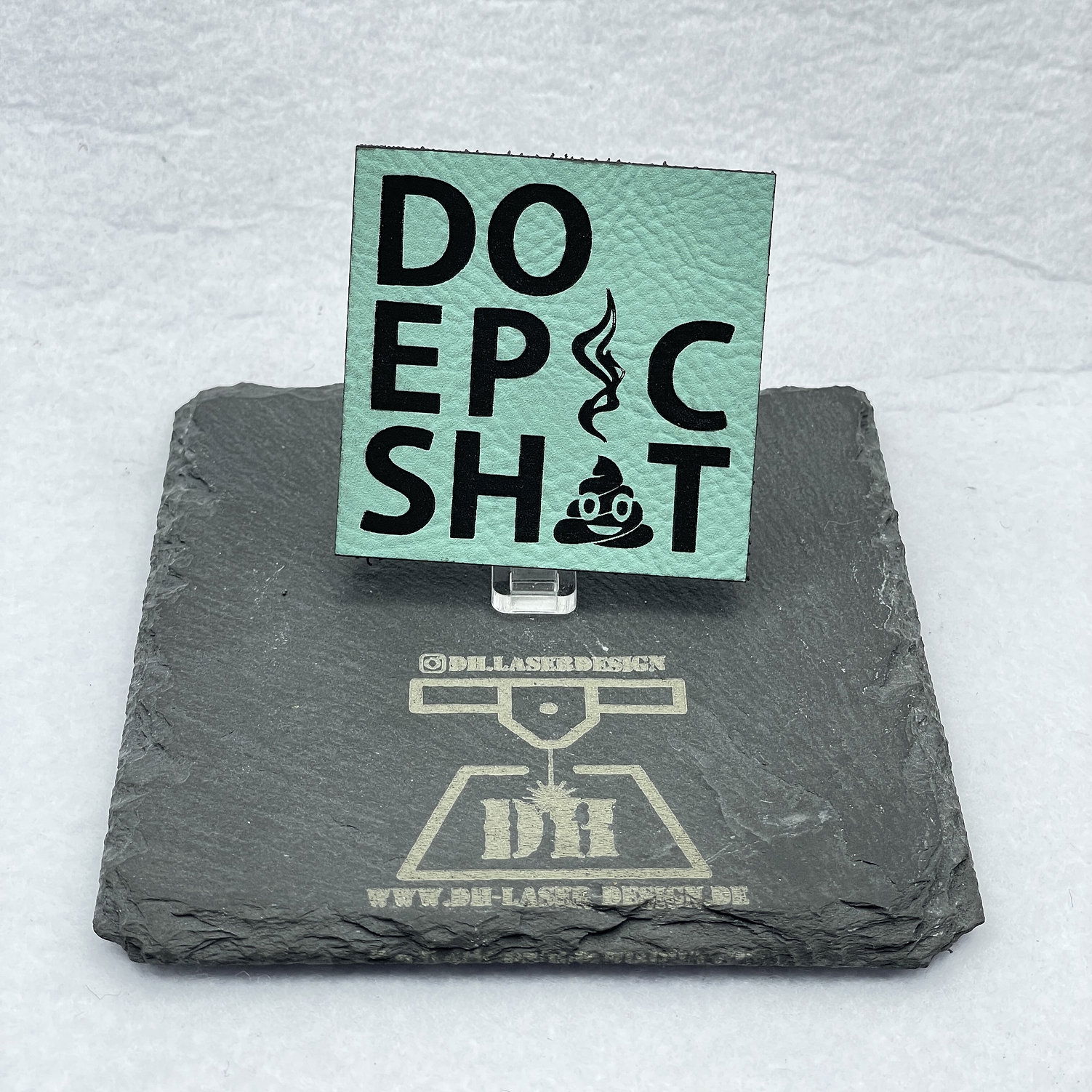 DH Laser Design Do Epic Shit Lasercut Kunstleder Patch