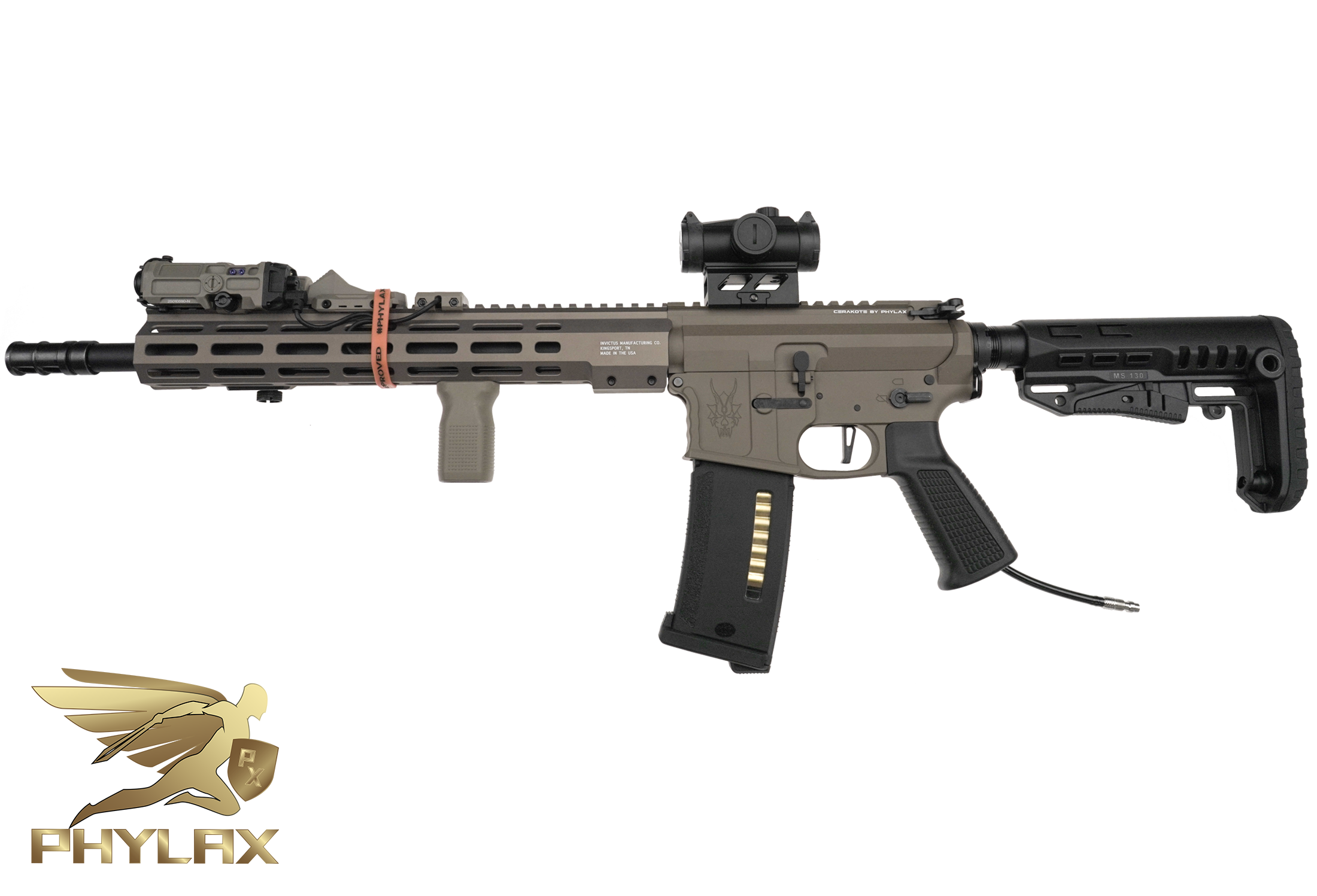 One of One Wolverine Airsoft MTW Tactical 14" Cerakote Smoke Bronze x Glock FDE - ab 18 Jahren