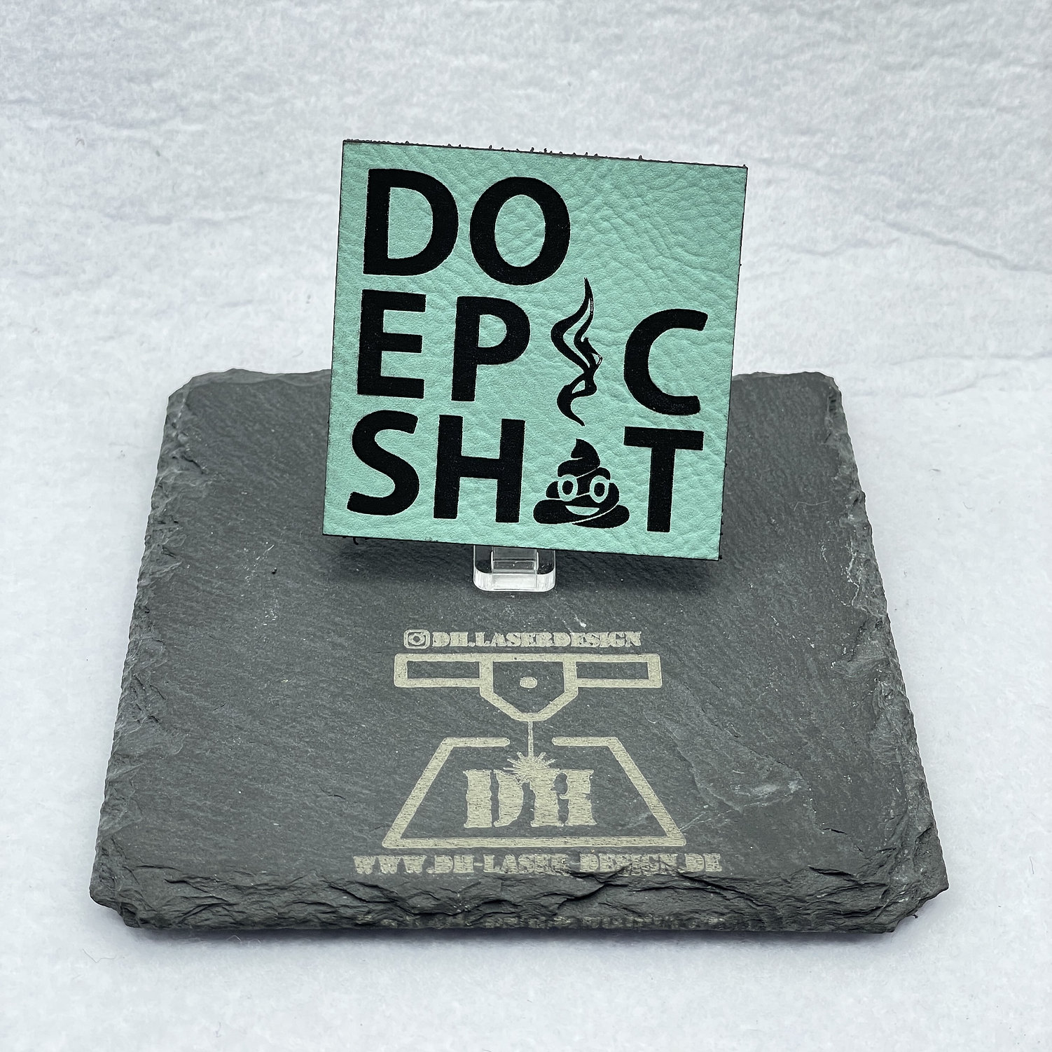 DH Laser Design Do Epic Shit Lasercut Kunstleder Patch