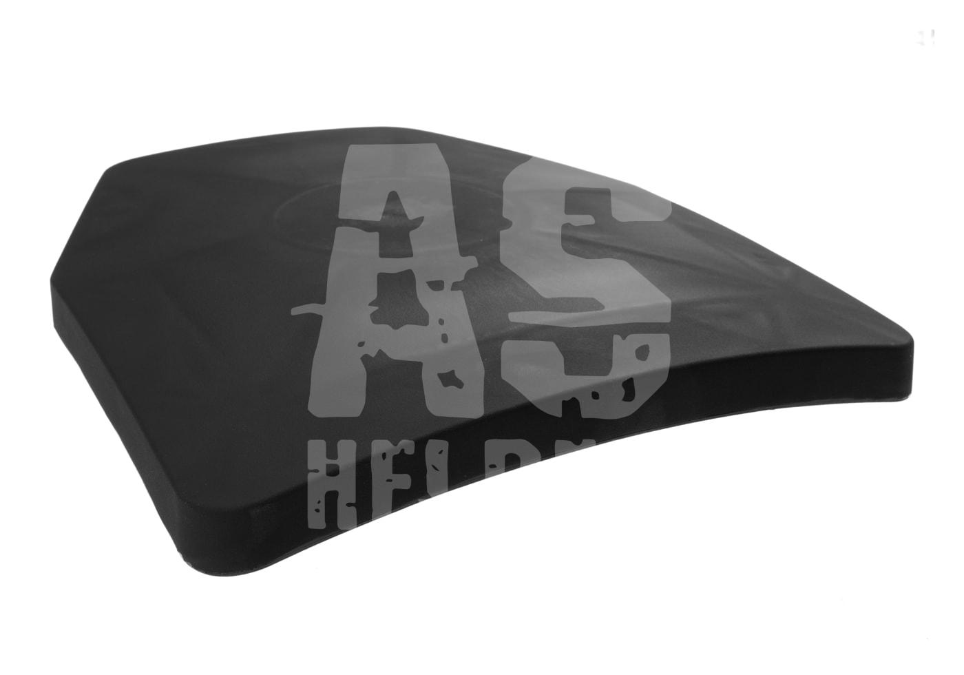 SAPI Dummy Ballistic Plate Schwarze Airsoft-Schutzplatte, leichte Krümmung, widerstandsfähig. Ideal für taktische Einsatzwesten.