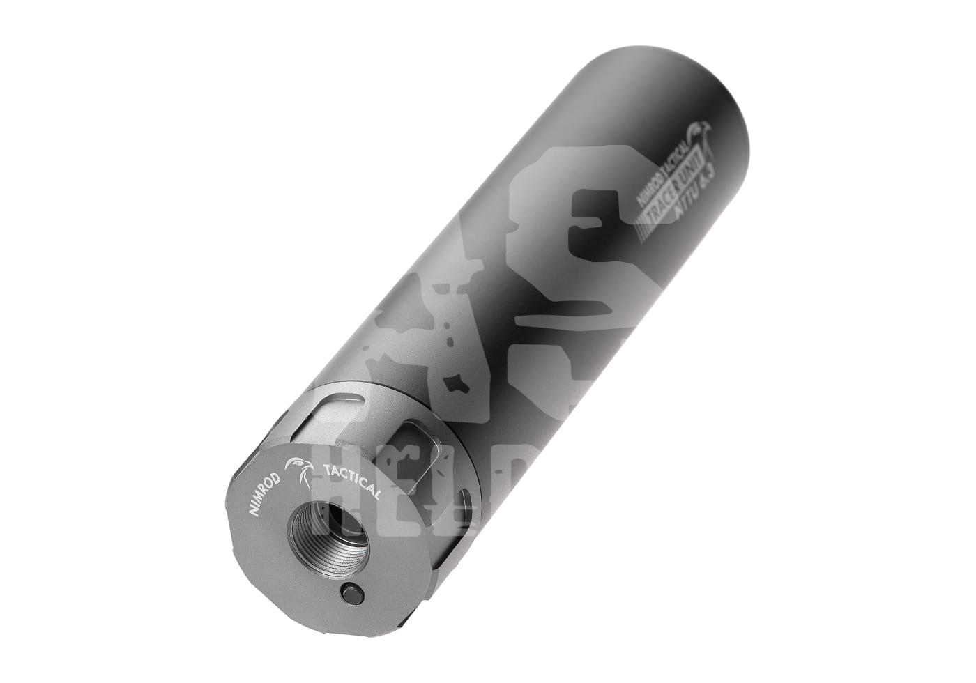 Airsoft Schalldämpfer mit Tarnmuster-Design von Nimrod Tactical.