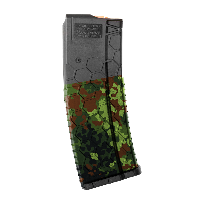 GunsWrap AR15 / M4 Rifle Magazin Skins Airsoft-Magazin mit Camouflage-Muster, hexagonales Design.