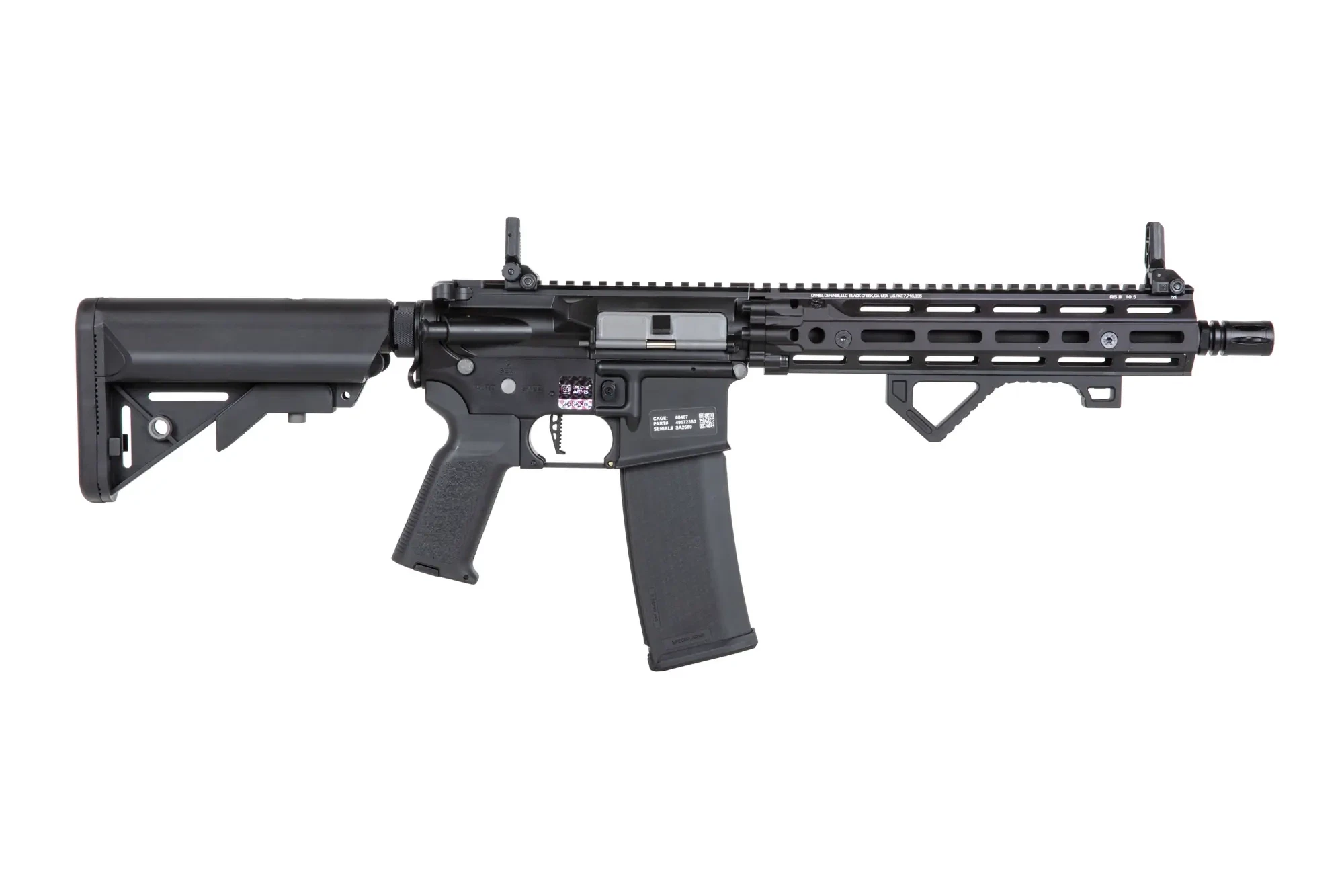 Specna Arms Daniel Defense RIS III 10,5" SA-P27 Prime mit Gate Aster II Schwarz S-AEG - ab 18 Jahren