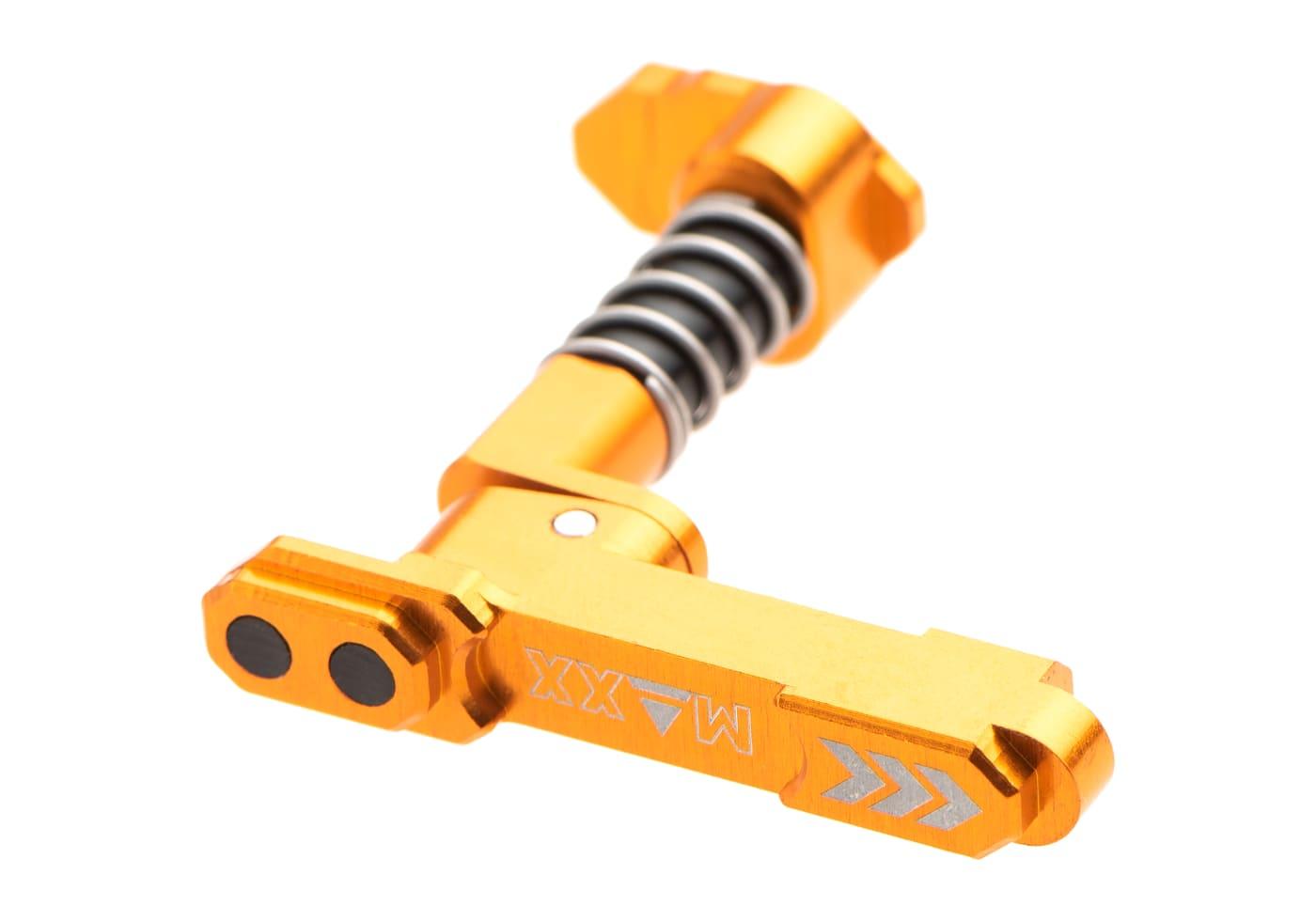 Maxx Model CNC Aluminium Advanced Magazine Release Style B - dark earth