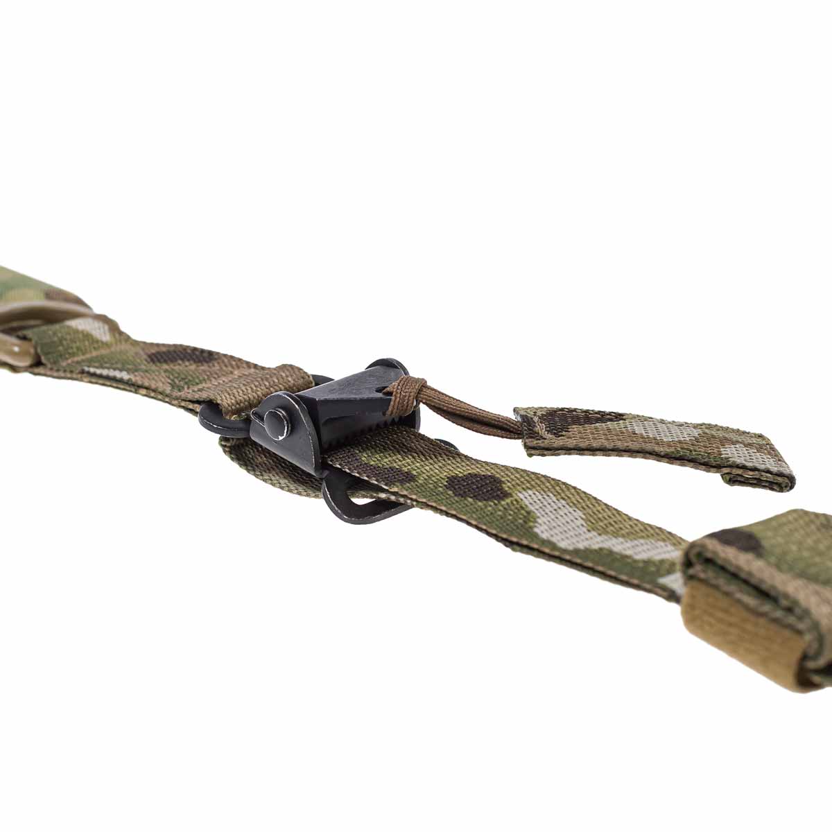 Lindnerhof Trageriemen GS110 Tarnfarbener Airsoft-Trageriemen mit Schnalle und Clip-Befestigung.